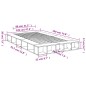 vidaXL Bettgestell Räuchereiche 120x190 cm Holzwerkstoff vidaXL Bettgestell Räuchereiche 120x190 cm Holzwerkstoff