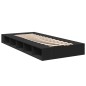 vidaXL Bettgestell Schwarz 75x190 cm Holzwerkstoff vidaXL Bettgestell Schwarz 75x190 cm Holzwerkstoff