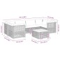 vidaXL 7-tlg. Garten-Sofagarnitur mit Kissen Schwarz Poly Rattan vidaXL 7-tlg. Garten-Sofagarnitur mit Kissen Schwarz Poly Rattan