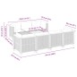 vidaXL 8-tlg. Garten-Sofagarnitur mit Kissen Grau Poly Rattan vidaXL 8-tlg. Garten-Sofagarnitur mit Kissen Grau Poly Rattan