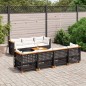 vidaXL 8-tlg. Garten-Sofagarnitur mit Kissen Schwarz Poly Rattan vidaXL 8-tlg. Garten-Sofagarnitur mit Kissen Schwarz Poly Rattan