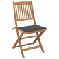 Klappbare Gartenstühle 8 Stk. mit Kissen Massivholz Akazie Klappbare Gartenstühle 8 Stk. mit Kissen Massivholz Akazie