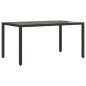 vidaXL 7-tlg. Garten-Essgruppe mit Kissen Schwarz Poly Rattan Glas vidaXL 7-tlg. Garten-Essgruppe mit Kissen Schwarz Poly Rattan Glas