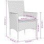 vidaXL 7-tlg. Garten-Essgruppe mit Kissen Schwarz Poly Rattan Glas vidaXL 7-tlg. Garten-Essgruppe mit Kissen Schwarz Poly Rattan Glas