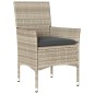 vidaXL 3-tlg. Garten-Essgruppe mit Kissen Hellgrau Poly Rattan Glas vidaXL 3-tlg. Garten-Essgruppe mit Kissen Hellgrau Poly Rattan Glas