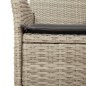vidaXL 3-tlg. Garten-Essgruppe mit Kissen Hellgrau Poly Rattan Glas vidaXL 3-tlg. Garten-Essgruppe mit Kissen Hellgrau Poly Rattan Glas