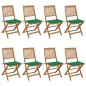 Klappbare Gartenstühle 8 Stk. mit Kissen Massivholz Akazie Klappbare Gartenstühle 8 Stk. mit Kissen Massivholz Akazie
