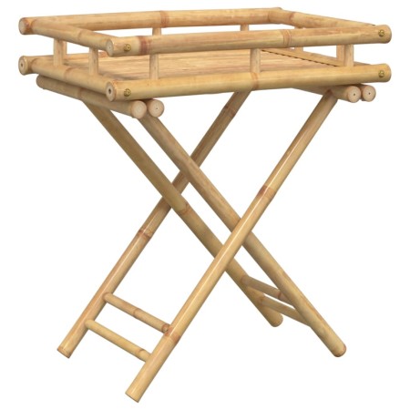 vidaXL Tabletttisch Klappbar 60x40x68 cm Bambus