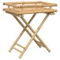 vidaXL Tabletttisch Klappbar 60x40x68 cm Bambus vidaXL Tabletttisch Klappbar 60x40x68 cm Bambus