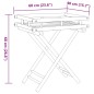 vidaXL Tabletttisch Klappbar 60x40x68 cm Bambus vidaXL Tabletttisch Klappbar 60x40x68 cm Bambus