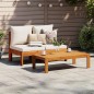 vidaXL Gartensofa ohne Armlehnen mit Kissen 2-Sitzer Massivholz Akazie vidaXL Gartensofa ohne Armlehnen mit Kissen 2-Sitzer Massivholz Akazie