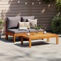 vidaXL Gartensofa ohne Armlehnen mit Kissen 2-Sitzer Massivholz Akazie vidaXL Gartensofa ohne Armlehnen mit Kissen 2-Sitzer Massivholz Akazie