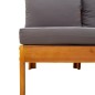 vidaXL Gartensofa ohne Armlehnen mit Kissen 2-Sitzer Massivholz Akazie vidaXL Gartensofa ohne Armlehnen mit Kissen 2-Sitzer Massivholz Akazie