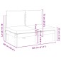 vidaXL Gartensofa ohne Armlehnen mit Kissen 2-Sitzer Massivholz Akazie vidaXL Gartensofa ohne Armlehnen mit Kissen 2-Sitzer Massivholz Akazie