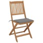 Klappbare Gartenstühle 8 Stk. mit Kissen Massivholz Akazie Klappbare Gartenstühle 8 Stk. mit Kissen Massivholz Akazie