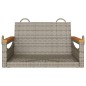 vidaXL Hängesessel Grau 63x62x40 cm Poly Rattan vidaXL Hängesessel Grau 63x62x40 cm Poly Rattan