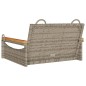 vidaXL Hängesessel Grau 63x62x40 cm Poly Rattan vidaXL Hängesessel Grau 63x62x40 cm Poly Rattan