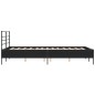 vidaXL Bettgestell Schwarz 140x200 cm Holzwerkstoff und Metall vidaXL Bettgestell Schwarz 140x200 cm Holzwerkstoff und Metall