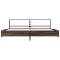 vidaXL Bettgestell Braun Eichen-Optik 180x200 cm Holzwerkstoff Metall vidaXL Bettgestell Braun Eichen-Optik 180x200 cm Holzwerkstoff Metall