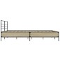 vidaXL Bettgestell Sonoma-Eiche 200x200 cm Holzwerkstoff und Metall vidaXL Bettgestell Sonoma-Eiche 200x200 cm Holzwerkstoff und Metall