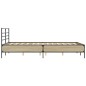 vidaXL Bettgestell Sonoma-Eiche 120x190 cm Holzwerkstoff und Metall vidaXL Bettgestell Sonoma-Eiche 120x190 cm Holzwerkstoff und Metall