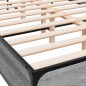 vidaXL Bettgestell Grau Sonoma 135x190 cm Holzwerkstoff und Metall vidaXL Bettgestell Grau Sonoma 135x190 cm Holzwerkstoff und Metall