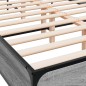 vidaXL Bettgestell Grau Sonoma 140x190 cm Holzwerkstoff und Metall vidaXL Bettgestell Grau Sonoma 140x190 cm Holzwerkstoff und Metall