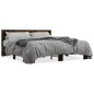 vidaXL Bettgestell Räuchereiche 180x200 cm Holzwerkstoff und Metall vidaXL Bettgestell Räuchereiche 180x200 cm Holzwerkstoff und Metall
