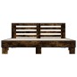 vidaXL Bettgestell Räuchereiche 180x200 cm Holzwerkstoff und Metall vidaXL Bettgestell Räuchereiche 180x200 cm Holzwerkstoff und Metall