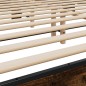 vidaXL Bettgestell Räuchereiche 180x200 cm Holzwerkstoff und Metall vidaXL Bettgestell Räuchereiche 180x200 cm Holzwerkstoff und Metall