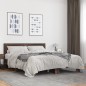 vidaXL Bettgestell Braun Eichen-Optik 160x200 cm Holzwerkstoff Metall vidaXL Bettgestell Braun Eichen-Optik 160x200 cm Holzwerkstoff Metall