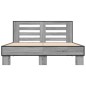 vidaXL Bettgestell Grau Sonoma 140x200 cm Holzwerkstoff und Metall vidaXL Bettgestell Grau Sonoma 140x200 cm Holzwerkstoff und Metall