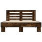 vidaXL Bettgestell Räuchereiche 135x190 cm Holzwerkstoff und Metall vidaXL Bettgestell Räuchereiche 135x190 cm Holzwerkstoff und Metall