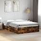 vidaXL Bettgestell Räuchereiche 120x190 cm Holzwerkstoff vidaXL Bettgestell Räuchereiche 120x190 cm Holzwerkstoff