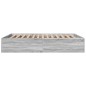 vidaXL Bettgestell Grau Sonoma 150x200 cm Holzwerkstoff vidaXL Bettgestell Grau Sonoma 150x200 cm Holzwerkstoff
