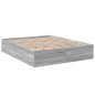 vidaXL Bettgestell Grau Sonoma 150x200 cm Holzwerkstoff vidaXL Bettgestell Grau Sonoma 150x200 cm Holzwerkstoff