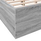 vidaXL Bettgestell Grau Sonoma 150x200 cm Holzwerkstoff vidaXL Bettgestell Grau Sonoma 150x200 cm Holzwerkstoff