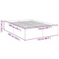 vidaXL Bettgestell Grau Sonoma 150x200 cm Holzwerkstoff vidaXL Bettgestell Grau Sonoma 150x200 cm Holzwerkstoff