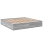 vidaXL Bettgestell Grau Sonoma 200x200 cm Holzwerkstoff vidaXL Bettgestell Grau Sonoma 200x200 cm Holzwerkstoff