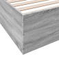 vidaXL Bettgestell Grau Sonoma 200x200 cm Holzwerkstoff vidaXL Bettgestell Grau Sonoma 200x200 cm Holzwerkstoff