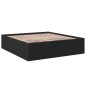vidaXL Bettgestell Schwarz 200x200 cm Holzwerkstoff vidaXL Bettgestell Schwarz 200x200 cm Holzwerkstoff