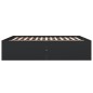 vidaXL Bettgestell Schwarz 200x200 cm Holzwerkstoff vidaXL Bettgestell Schwarz 200x200 cm Holzwerkstoff