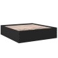 vidaXL Bettgestell Schwarz 200x200 cm Holzwerkstoff vidaXL Bettgestell Schwarz 200x200 cm Holzwerkstoff