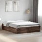 vidaXL Bettgestell Braun Eichen-Optik 160x200 cm Holzwerkstoff vidaXL Bettgestell Braun Eichen-Optik 160x200 cm Holzwerkstoff