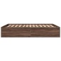 vidaXL Bettgestell Braun Eichen-Optik 160x200 cm Holzwerkstoff vidaXL Bettgestell Braun Eichen-Optik 160x200 cm Holzwerkstoff