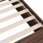 vidaXL Bettgestell Braun Eichen-Optik 160x200 cm Holzwerkstoff vidaXL Bettgestell Braun Eichen-Optik 160x200 cm Holzwerkstoff