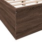 vidaXL Bettgestell Braun Eichen-Optik 160x200 cm Holzwerkstoff vidaXL Bettgestell Braun Eichen-Optik 160x200 cm Holzwerkstoff