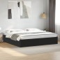 vidaXL Bettgestell Schwarz 200x200 cm Holzwerkstoff vidaXL Bettgestell Schwarz 200x200 cm Holzwerkstoff