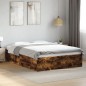 vidaXL Bettgestell Räuchereiche 120x200 cm Holzwerkstoff vidaXL Bettgestell Räuchereiche 120x200 cm Holzwerkstoff