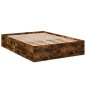 vidaXL Bettgestell Räuchereiche 120x200 cm Holzwerkstoff vidaXL Bettgestell Räuchereiche 120x200 cm Holzwerkstoff